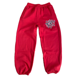 Red jogger rel@xed
