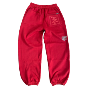 Red jogger rel@xed