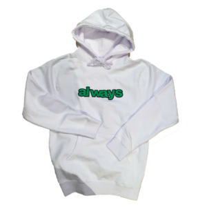 always up hoodie – white