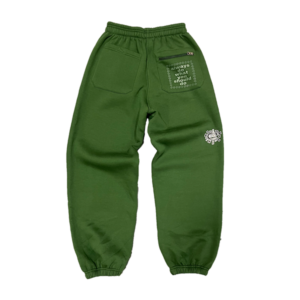 Embroidered green jogger rel@xed